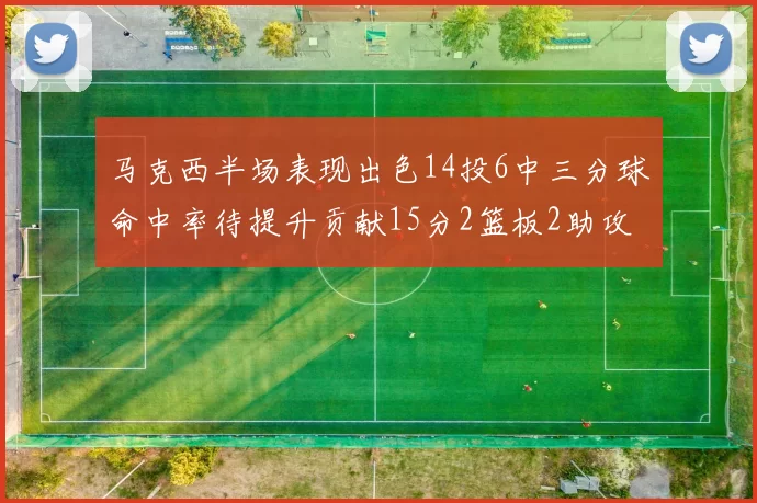 马克西半场表现出色14投6中三分球命中率待提升贡献15分2篮板2助攻